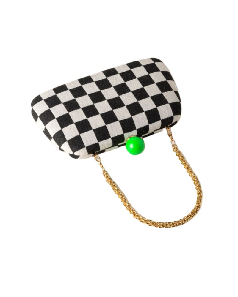 Front of a size One Size Lana Minaudiere in Black by Shiraleah. | dia_product_style_image_id:308948